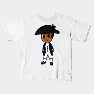 Chibi James Forten (Large Print) Kids T-Shirt